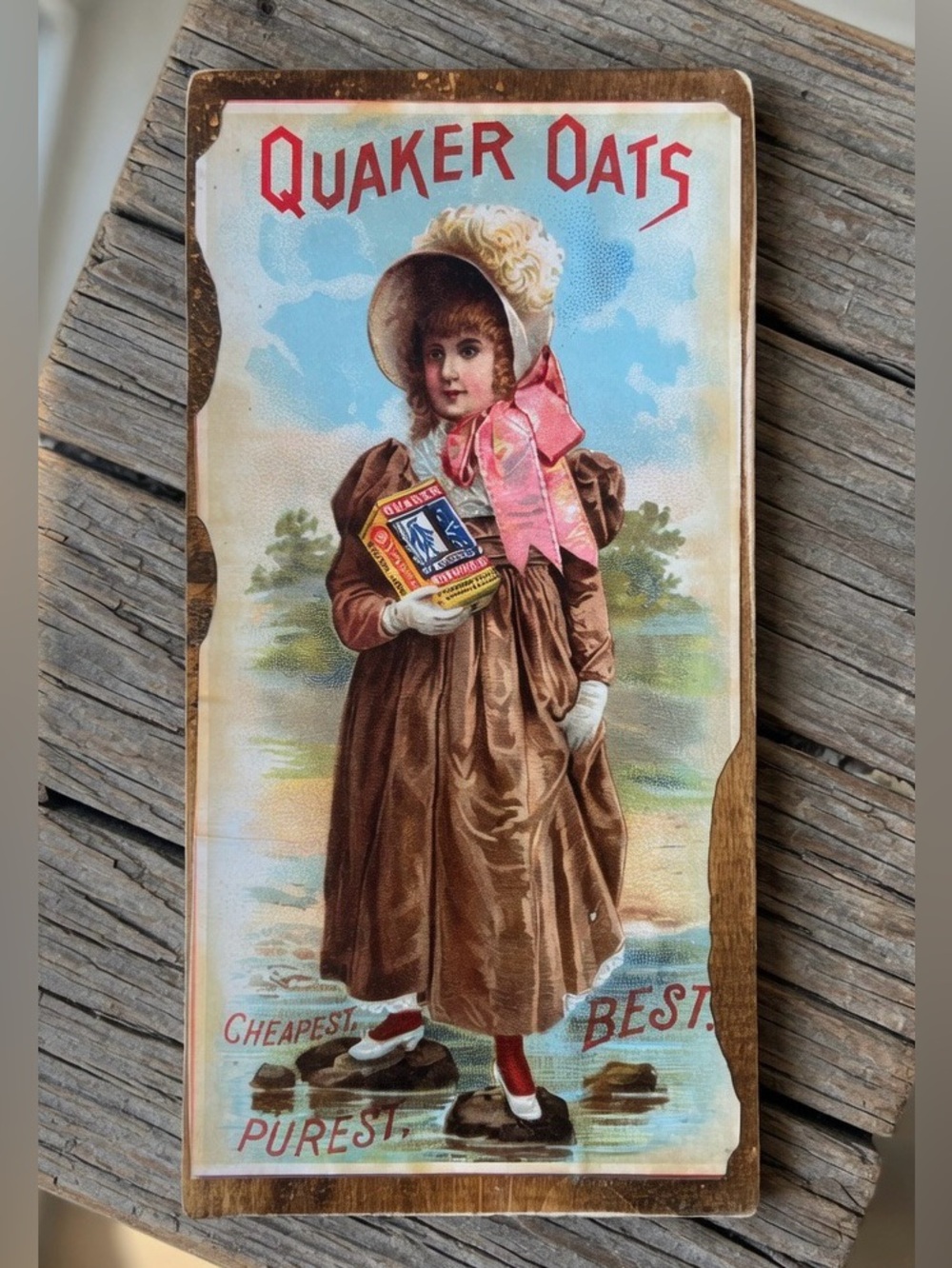 Vintage Quaker Oats Shelf Sitter